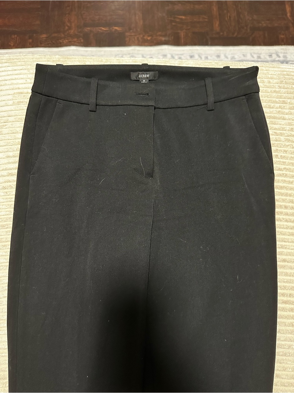J. Crew Black High-Waist Dress Pants